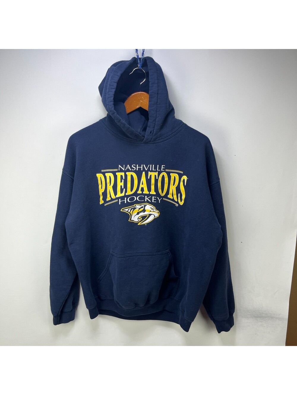 Vintage Nashville Predators NHL Hockey Hoodie Large